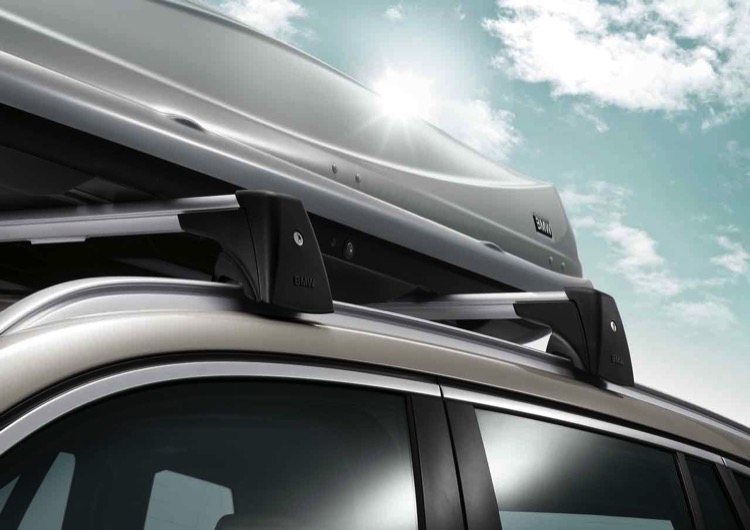 Rails de Toit Voiture Barres Transversales pour BMW 3-Serie, 5-dr  Immobilien, 2020 + G21, Porte-Bagages de Toit Aluminium,Silver Black