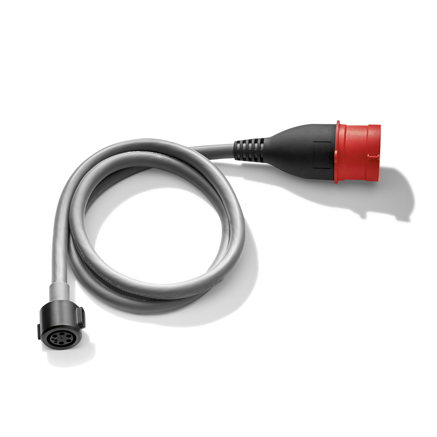 Adaptateur de câble de recharge rouge triphasé 16A